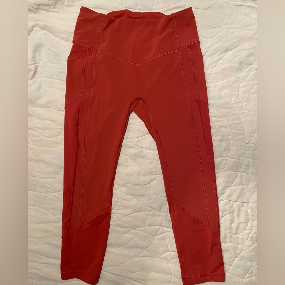 Lululemon Coral Leggings Size 10